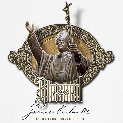Camiseta para perro CafePress Blessed John Paul II en blanco miniatura 2