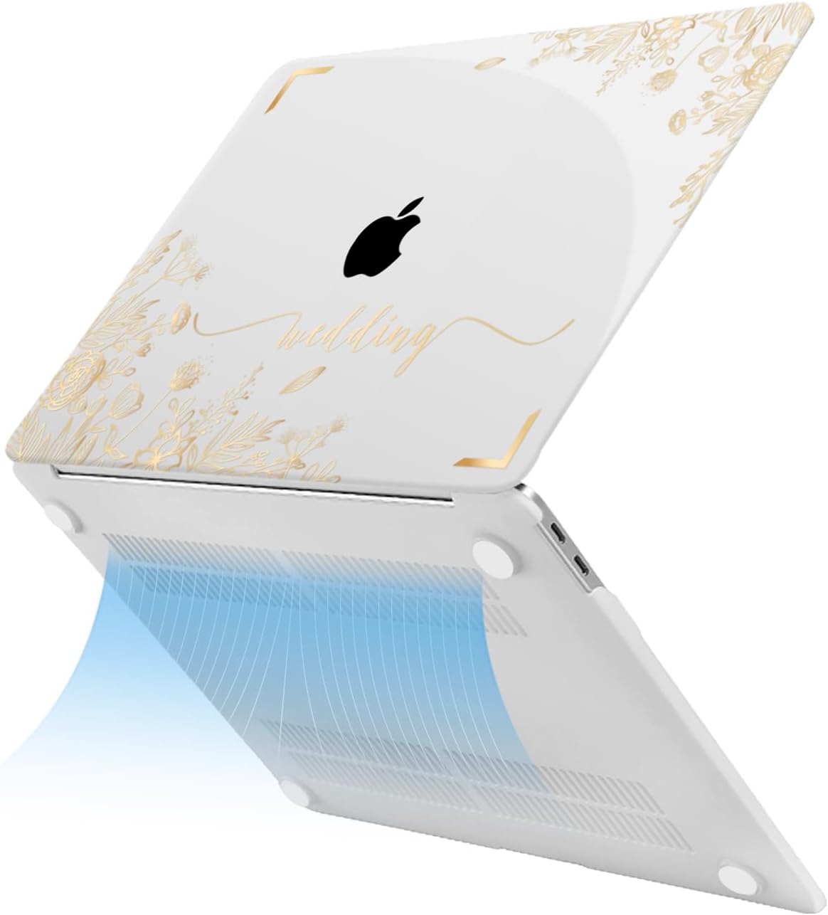 MOSISO Compatible with MacBook Air 13 inch Case 2022 2021 2020 2019 2018 Release A2337 M1 A2179 A1932, Protective Plastic Hard Shall&Keyboard Cover for MacBook Air 13.3 inch, Autumn Flower and Leave - Image 4