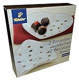 rosenthal porzellan platin  Tchibo Porzellan Schälchen 2er Set Platinrand
