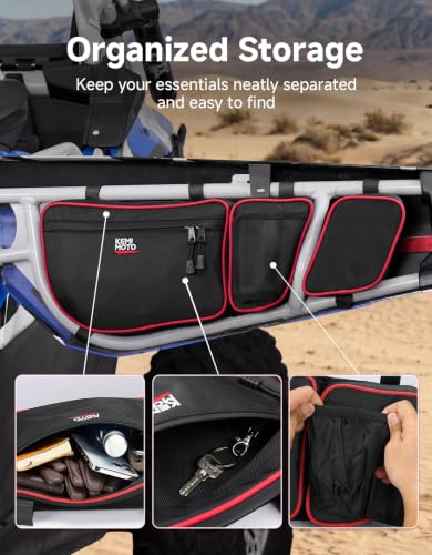Image of KEMIMOTO X3 Door Storage Bags Front Door Compatible with Can-Am Maverick X3