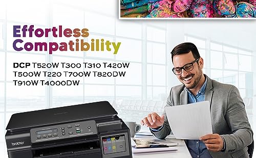 GPS Colour Your Dreams Refill dye Ink for Brother BT5000CMY BT6000BK Compatible DCP T520W, T300, T310, T420W, T500W, T220, T700W, T820DW, T910W,... - Image 4