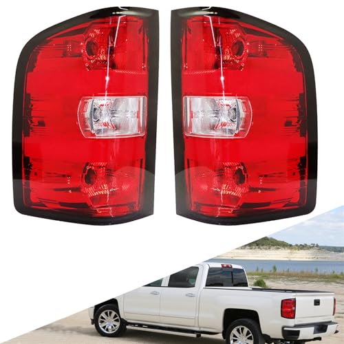 SEBLAFF Tail Lights Brake Lamps Assembly Rear Lights Driver and Passenger Side Replacement for Sierra Silverado 2007-2014