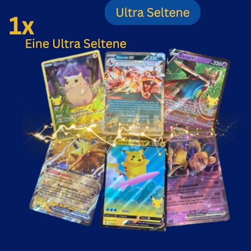 Pokemon Karten Set 51 Glitzerne Deutsch - 1 V/EX, 10 Holos, 40 Reverse Holos - Glitzernde Sammelkarten, Ultra Seltene - Geschenk Highlight für Kinder - Spieledrache – Bild 3