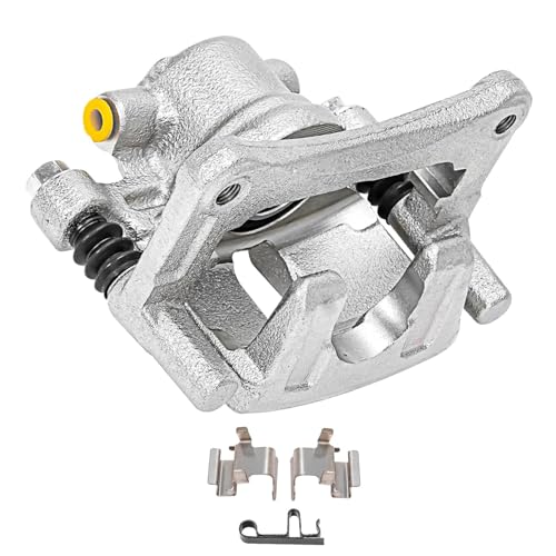 Image of Detroit Axle - Rear Right Brake Caliper w /Bracket Replacement for Chrysler 200 Cirrus Sebring Patriot Compass Avenger Caliber Lancer Outlander RVR