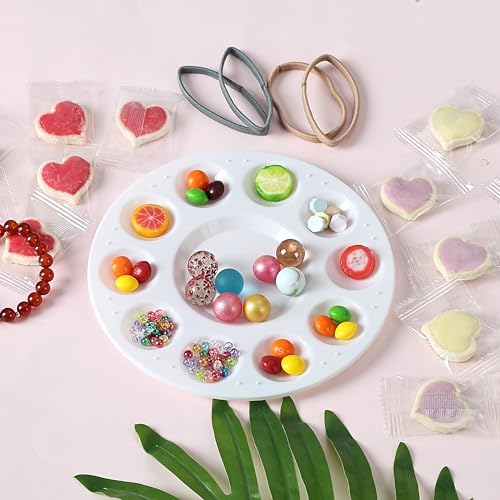 Image of Mr. Pen- Round Paint Tray Palettes, 8 Pack | Plastic White Palettes for Students, Kids, Paint Holder, DIY Craft Class, Painting