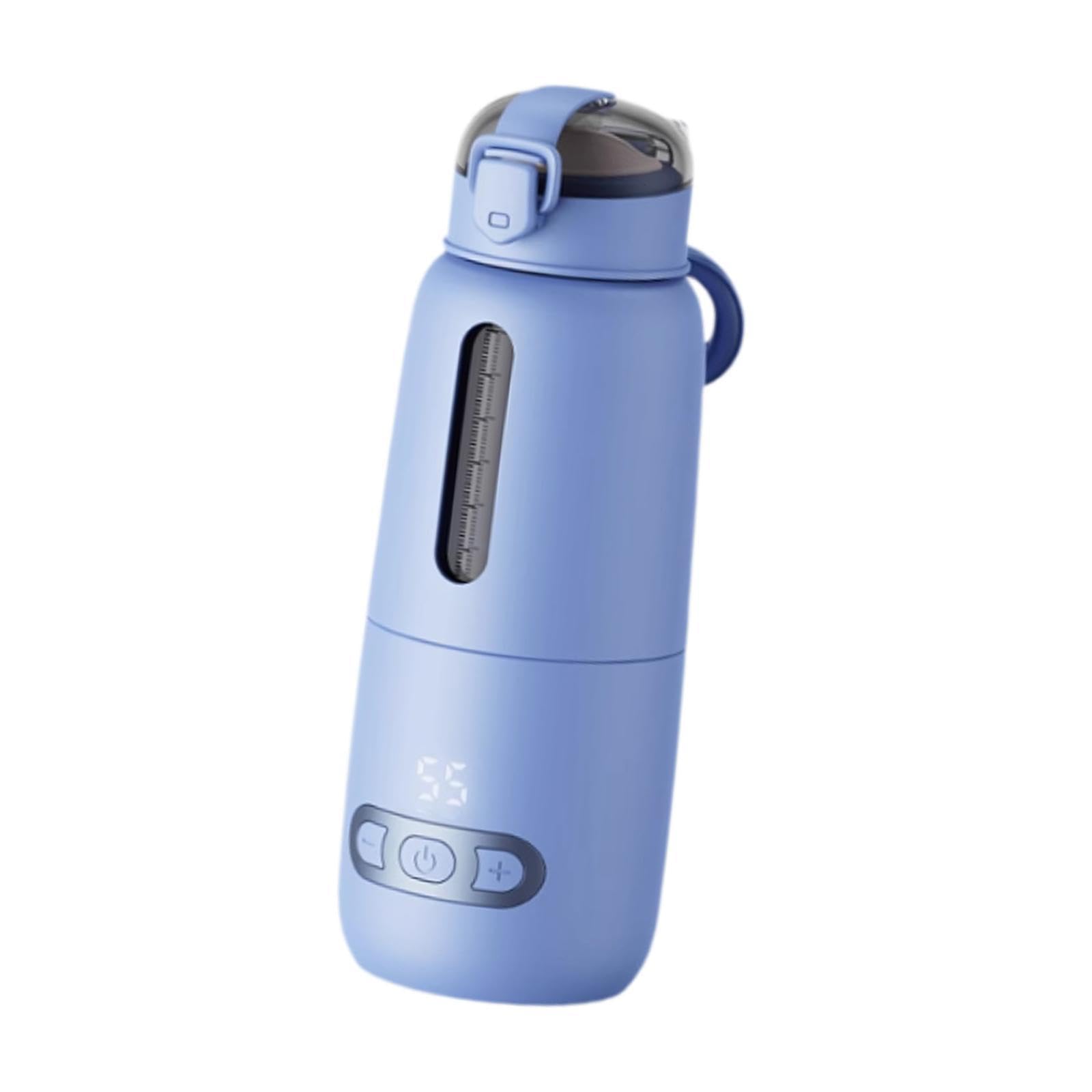 Calientabiberones Portátil, Recargable, con Control de Temperatura, Calientaleches para Bebés, Ideal para Viajes, Actividades Al Aire Libre Y Picnics, azul 300ml, tal como se describe