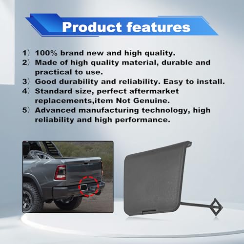 Image of Spare Tire Suspension Cover Compatible with Dodge Ram 1500 DT (New Body Style) 2019-2022 Year Replace OE 68299112AC