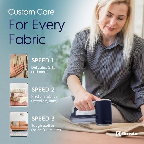 image for Electrolux Rechargeable Fabric Shaver | 3-Speed Lint Remover for Cloth