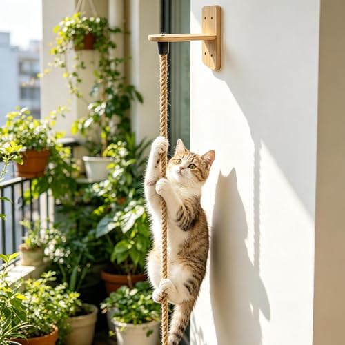 Corde d'escalade pour chat résistante à la mastication pour griffer - 3