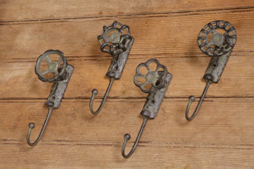 Your-Hearts-Delight-Rustic-Metal-Garden-Faucet-Wall-Hooks-2-by-5-12-Inch Your Hearts Delight Rustic Metal Garden Faucet Wall Hooks 2 by 5 12 Inch