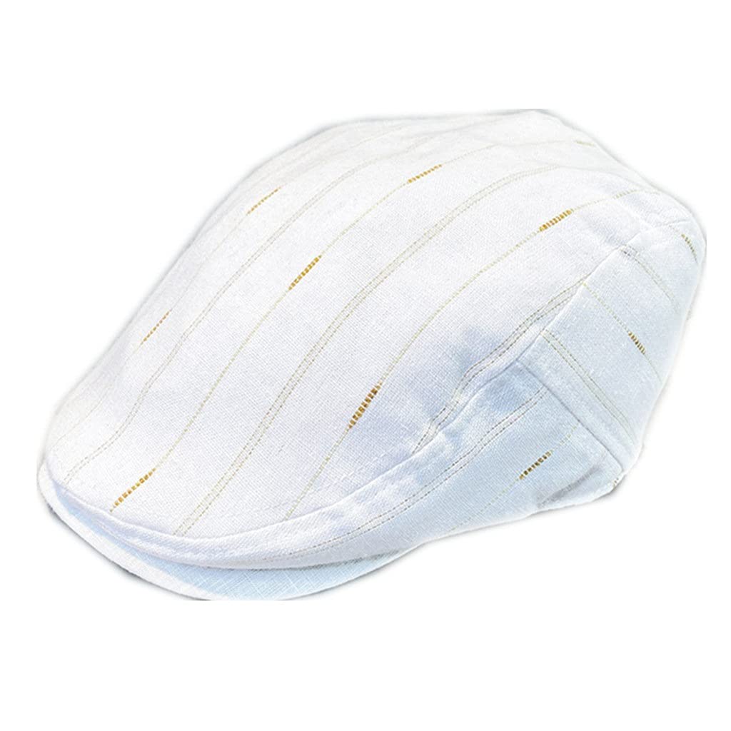 Lafefe Herren Baskenmütze - Flache Leinen Kappe Im Irish Style