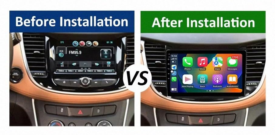 Radio coche con Bluetooth y Carplay inalámbrico para Chevrolet Tracker 3 Trax 2G+32G EQ 2