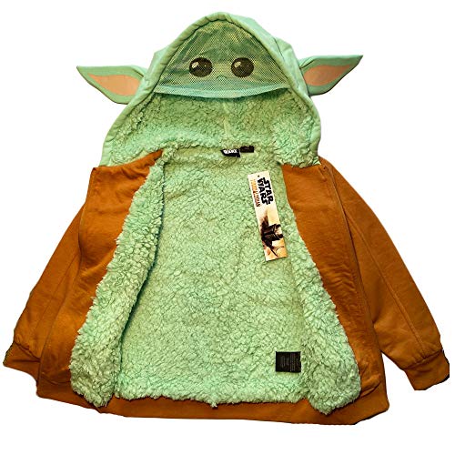 Star Wars Boys Mandalorian The Child Sherpa Fleece Hoodie2