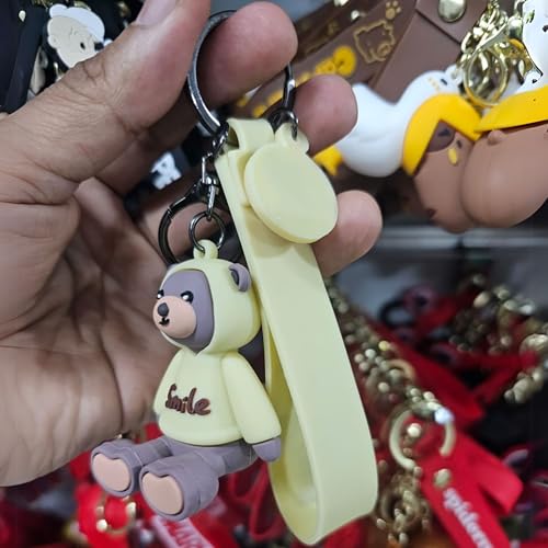 Image of OTTAVO Cute Cartoon 3D Silicone High -Quality PVC Material Keychain, Suitable for Boys and Girls - Pack of 1.