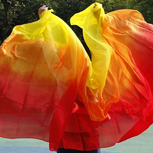 Voile de danse du ventre en soie colorée pour vos séances de studio - 8