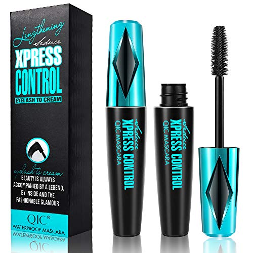 V-opitos 4D Silk Fiber Lash Mascara,Waterproof and Smudge-Proof,Long Lasting All Day 4D Mascara, Voluminous Eyelashes,Best Natural Thickening and Lengthening Eye Makeup