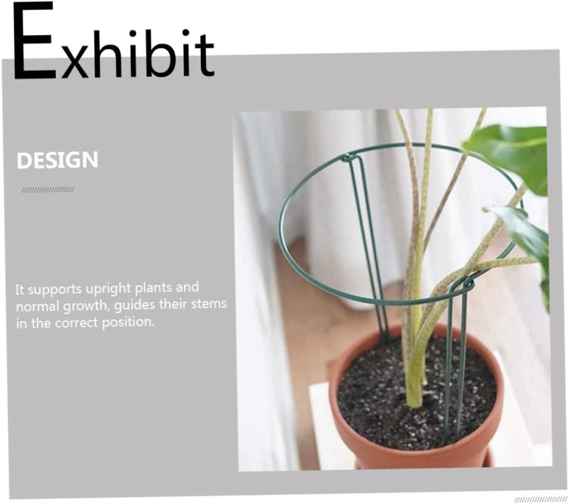 HEMOTON 6Pcs Half Round Design Plant Supports Iron Plant Support Frames for Climbing Plants for and Garden Use Elegant and Easy to Install