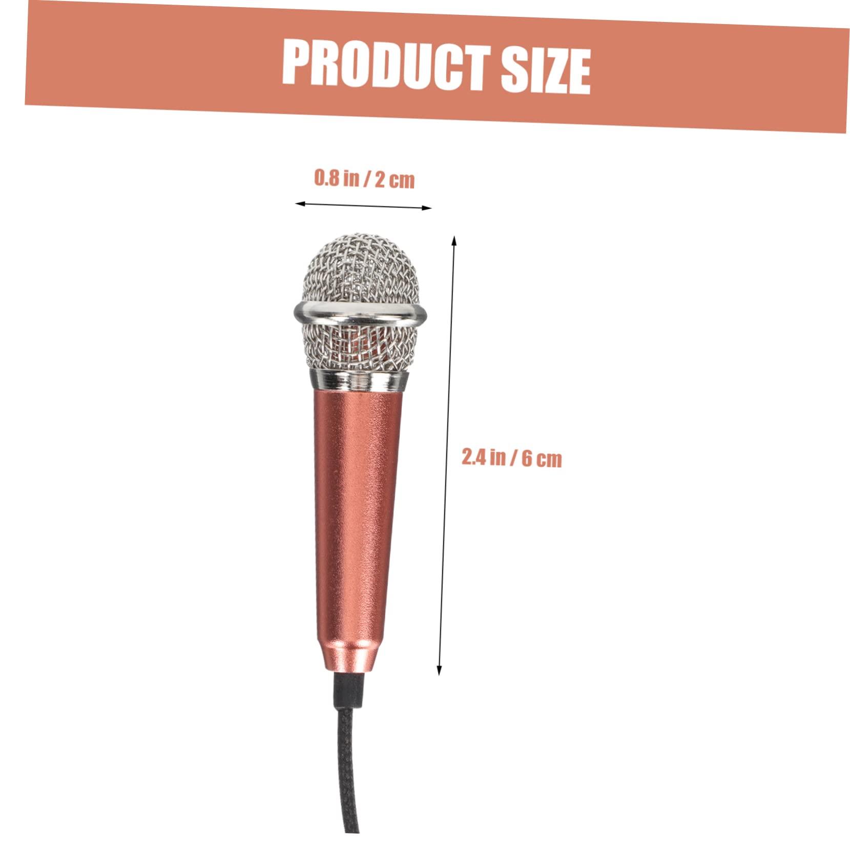 SWOOMEY 2pcs Mini Microphone for Phone Recording Portable Lavalier Mic for Singing and Mobile Use Sound Quality for Vlogging and Interviews Box Packaging