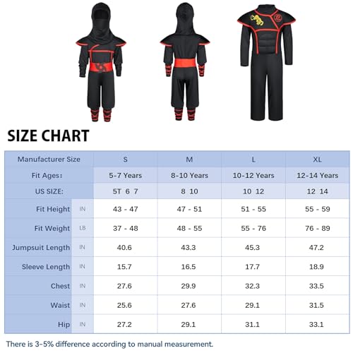 Disfraz Infantil Ninja con Juguetes para Niños y Niñas miniatura 4