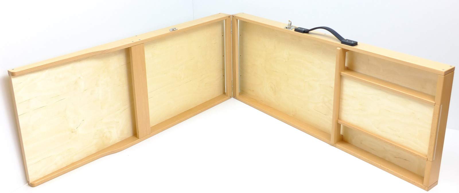 Shuffelboard faltbar/Sjoelbak opvouwbaar/Dutch Shuffleboard Foldable/Mit Offiziellen Wettkampfmaßen und mit 30 hohlgeschliffenen Spielsteinen/Made in Germany