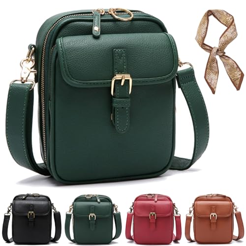 Tojoyride Crossbody Bag, Urvashi Crossbody Bag, Vintage Anti-Theft Crossbody Purse with Built in Wallet, Lightweight & Trendy