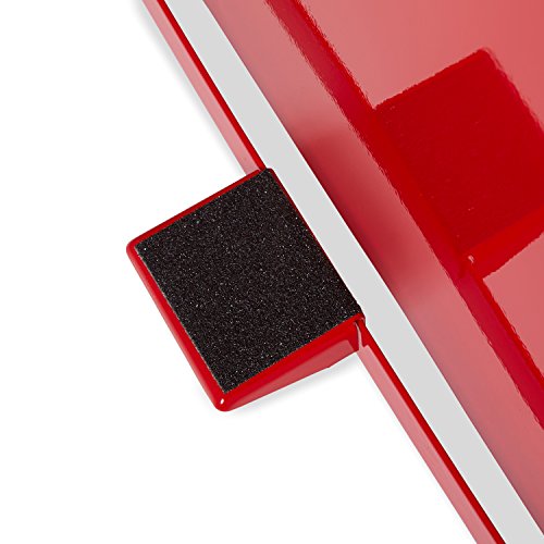 Caneca cuadrada de acero roja Rubbermaid 24 gal miniatura 5
