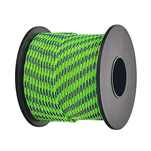 Brotree パラコード 2mm 3芯 ボビン巻型 テント ロープ ガイライン 耐荷重90kg DIY編む用 キャンプ サバイバル アウトドア用