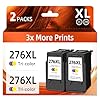 Cartucho de tinta remanufacturado para Canon 276 XL Ink 276XL CLI276 CL-276 (2 colores) para impresora Pixma TS3500 TS3522 TS3520 TR4700 TR4720 TR4722