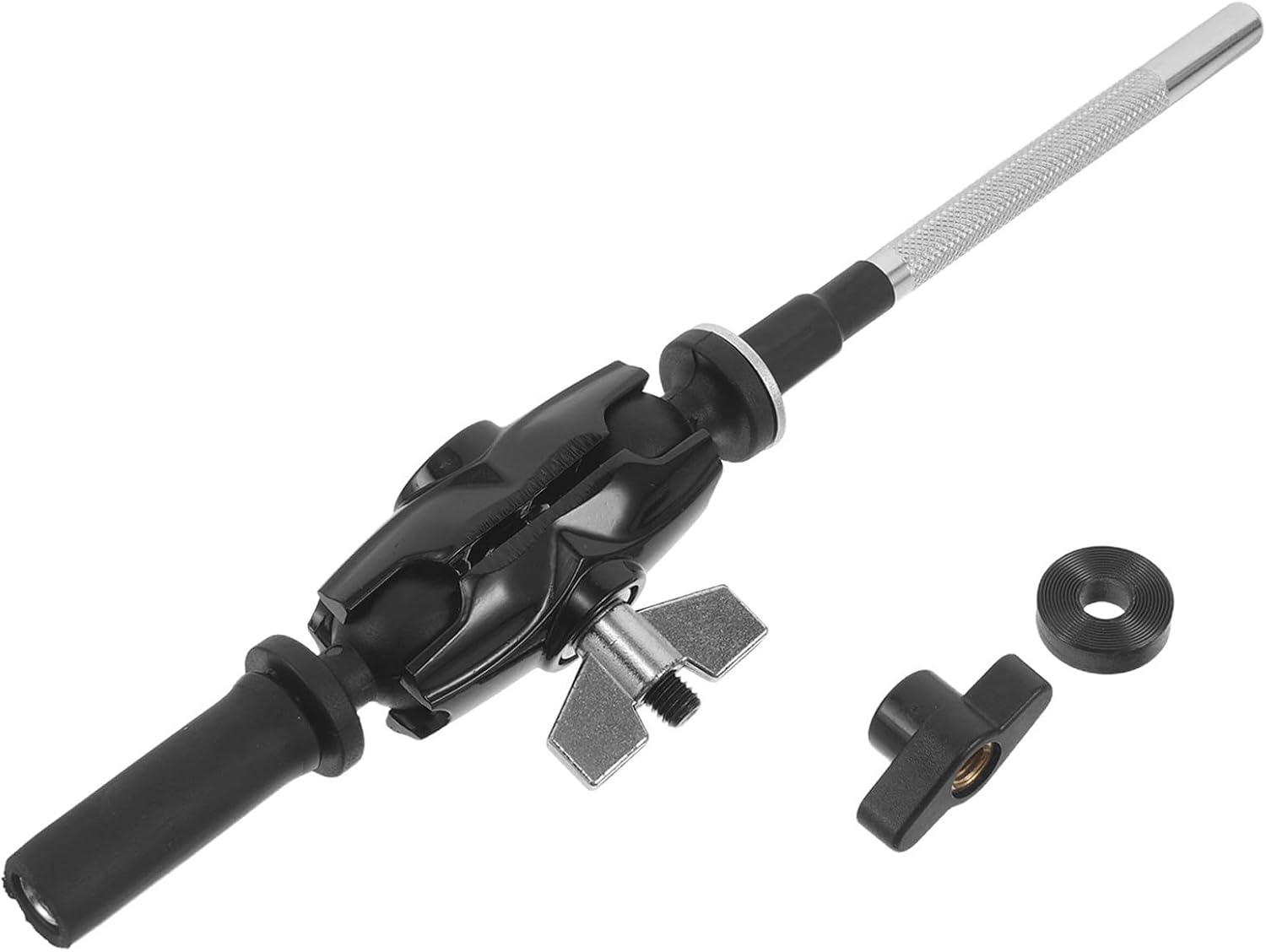 HOMSFOU Electronic Drum Cymbal Boom Arm Clamp with 360 Degree Rotatable Design Metal and Plastic and Quick Installation Drum Rack Accessory Firm Grip for Live Gigs and Practice Rooms