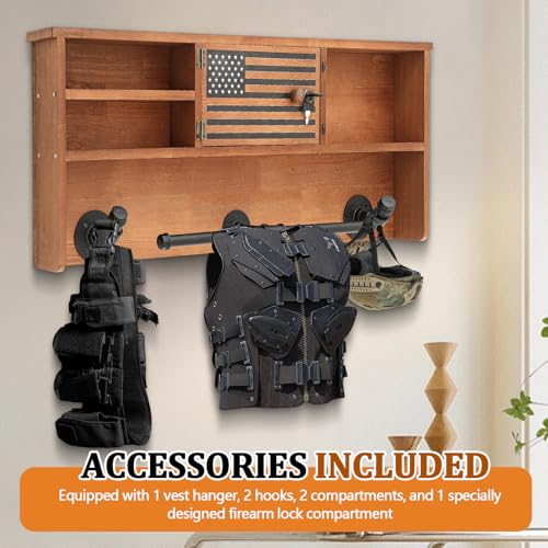DoubleFill Police Gear Rack Police Vest Hanger, Walnut, Locker by DoubleFill - Used condition - Image 4