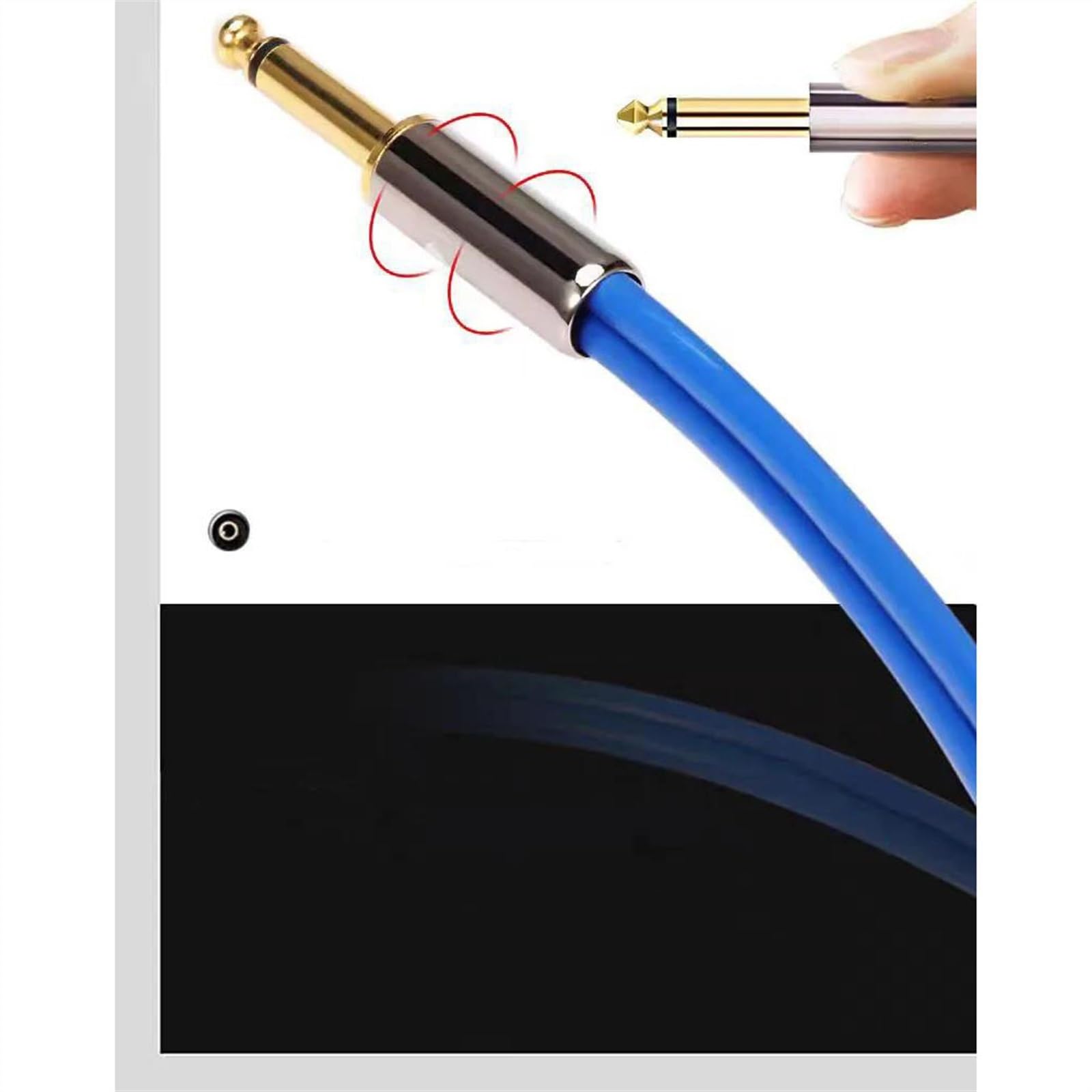 Cables para instrumentos Cable De TS Jack De 1/4 De Pulgada A 2 XLR Hembra Para Amplificador De Guitarra Cable OFC De 6,35 Mm A 3 Pines Duales(150cm)