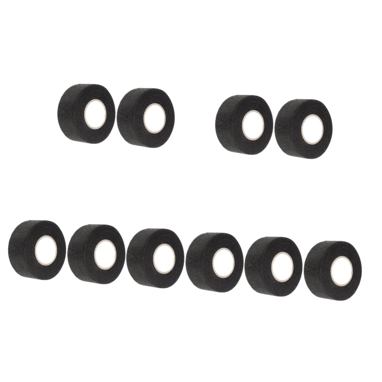 PRETYZOOM 5 Sätze Isolierte Kabelbaum Klebebandstreifen Hitzebeständiges Kabelband Isolierband Gewebeband Wärmeband Webstuhl Wickelband Gewebeband Filzband Schwarzes 2 Rollen * 5