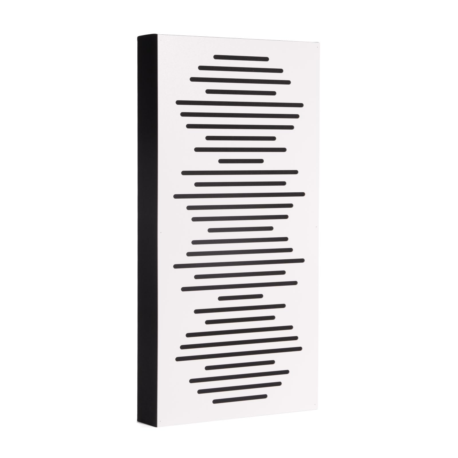 Paneles acústicos Bluetone WaveFuser PRO, difusor acústico, acoustic panels, tratamiento acústico de salas, paneles murales decorativos para estudio, oficina, salón (Blanco, 100x50x7cm)