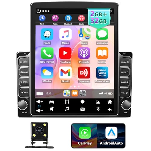 EWLSAC Android 13.0 Double Din Car Stereo Universal 9.7 Inch HD Touch Screen Car Audio Receiver with...