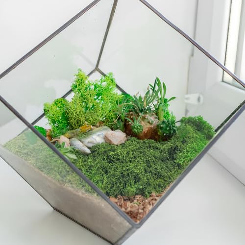 Musgo verde artificial para centros de mesa y bodas en interiores 6
