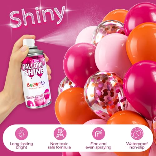 Image of Bezente Balloon Shine Spray - 4oz First-time User Friendly Long Lasting Antioxidant High Shine Balloon Spray, Waterproof, Fragrance-free for Small Party Decorations