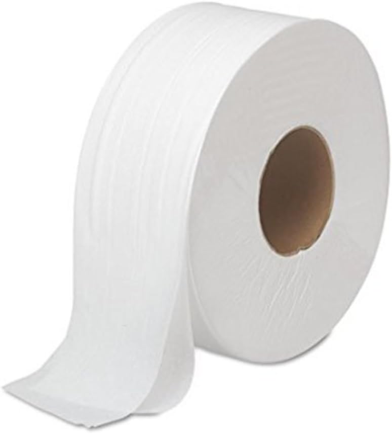 Boardwalk BWK 6100 9", 1000' Length, 9.125" Width 2-Ply JRT Jumbo Roll Toilet Tissue Sold as 2 Carton, 12 Roll per Carton