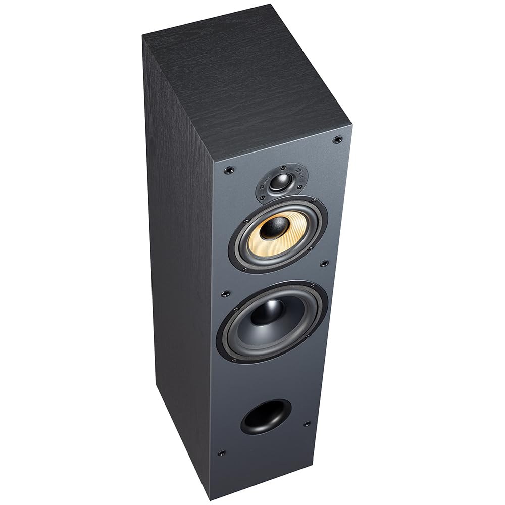Davis Acoustics Mia 200 Noir - Colonne 3 Voies/3 Haut-parleurs - Enceinte Vendue à la Paire