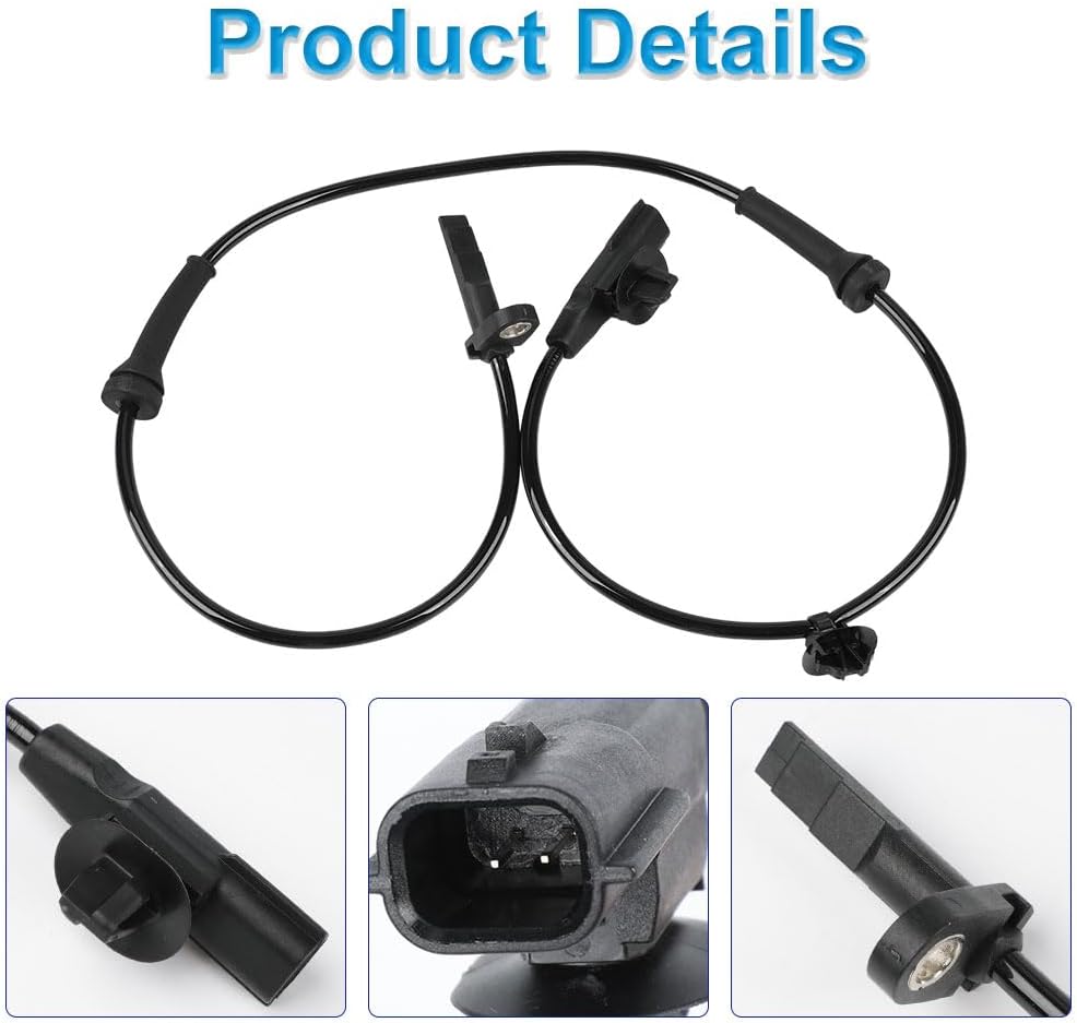 WMPHE 2 Pcs Front ABS Wheel Speed Sensors Compatible with Nissan Versa 1.6L L4 2012 2013 2014 2015 2016 2017 2018 2019, Versa Note 2014 to 2019, Left & Right abs Sensors, Replacement for 47910-1HA0A