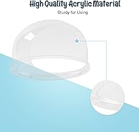 Vista 2 de ROVSUN Cubierta de escudo de burbujas para máquina de algodón de azúcar, cúpula de 21 pulgadas para máquina comercial de hilo dental transparente