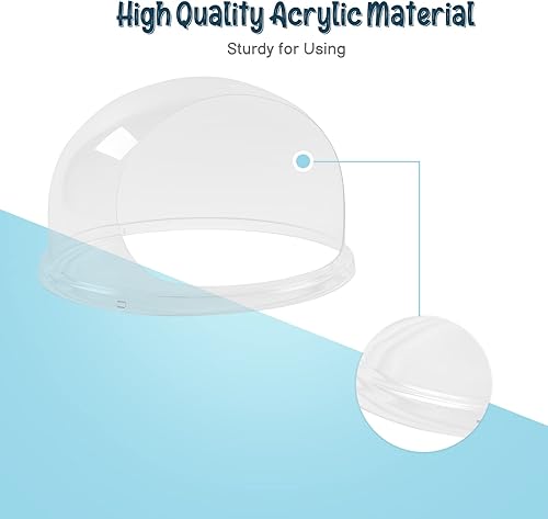 Miniatura 2 de ROVSUN Cubierta de escudo de burbujas para máquina de algodón de azúcar, cúpula de 21 pulgadas para máquina comercial de hilo dental transparente