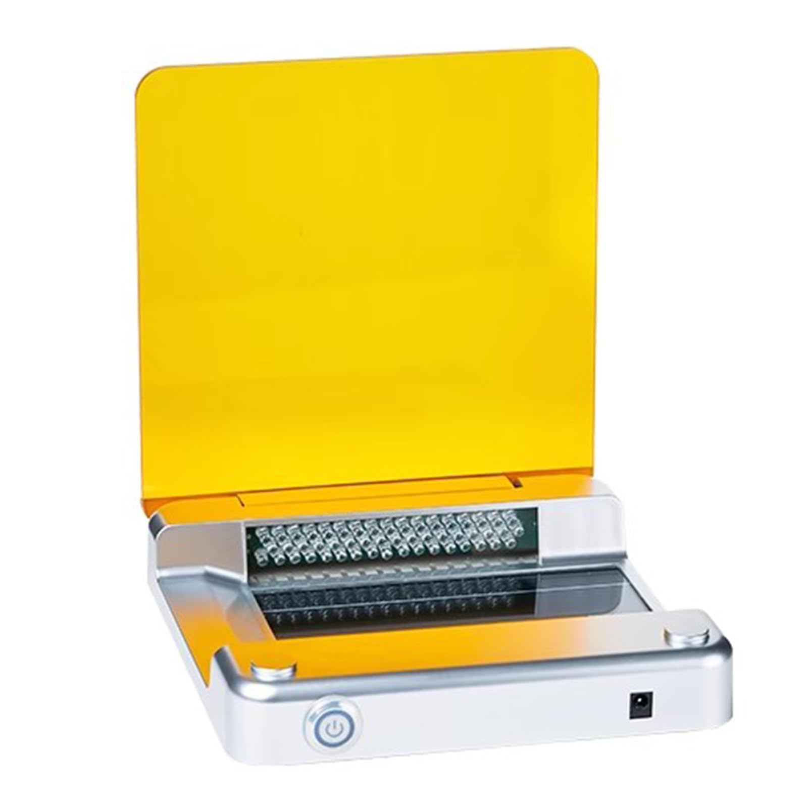 Cortador de gel de luz azul, transiluminador LED de 470 nm, intensidad de luz ajustable, filtro ámbar para visualización de electroforesis en gel, herramienta de laboratorio eficiente
