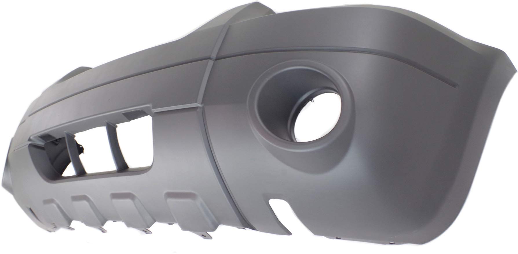 Evan-Fischer Front Bumper Cover Compatible with 2005-2007 Ford Escape Textured with Fog Light Holes XLT/Hybrid Models