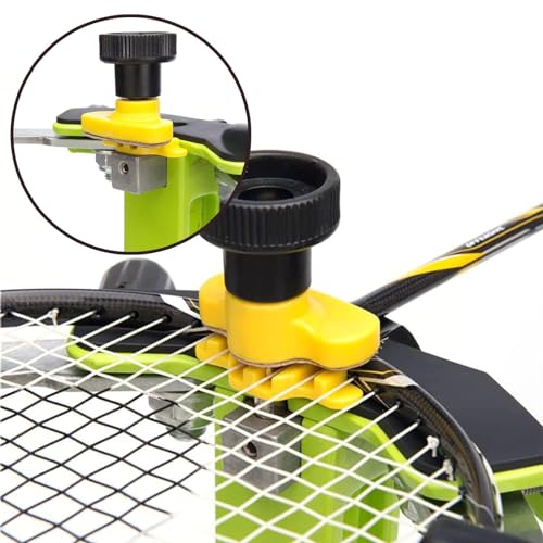 Incordatrice per racchetta da badminton, sistema fisso a 6 punti con martello pesante, per infilatura fai da te di racchette da squash, tennis e badminton