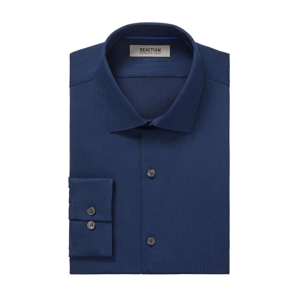 Snapklik.com : Kenneth Cole Reaction Mens Dress Shirt Slim Fit Techni ...