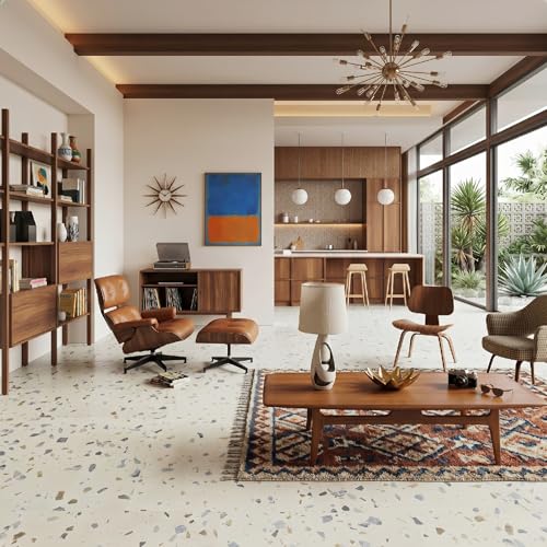 Image of Allure Luxury Vinyl Tile Flooring, 22 Mil Wear Layer, Ultima Parfait Terrazzo 12 inch x 24 inch, 6.5 mm Thick Vinyl Tiles with Click and Lock Installation, 12 Boxes 282.72 sq ft.
