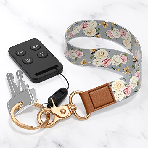Image of Wrist Lanyard Key Chain, Wristlet Strap Keychain Holder for Women Men Car Keys Wallet Card Phone