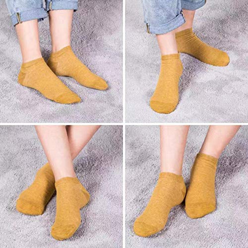 Image of MAGIARTE Womens Cotton Ankle Socks Low Cut Athletic Casual Mutil Color No Show Running Socks for Women