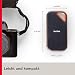 SanDisk Extreme PRO Portable SSD 4 TB (externe SSD, NVMe-SSD-Performance, 2,5 Zoll, 2.000 MB/s Lesen und Schreiben, AES-Verschlüsselung, IP65-Wasser- und -Staubschutz) grau