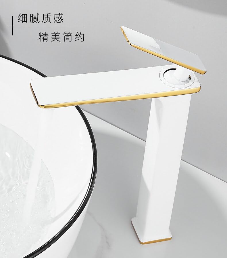Robinet de cuisine et bain mitigeur eau chaude froide blanc